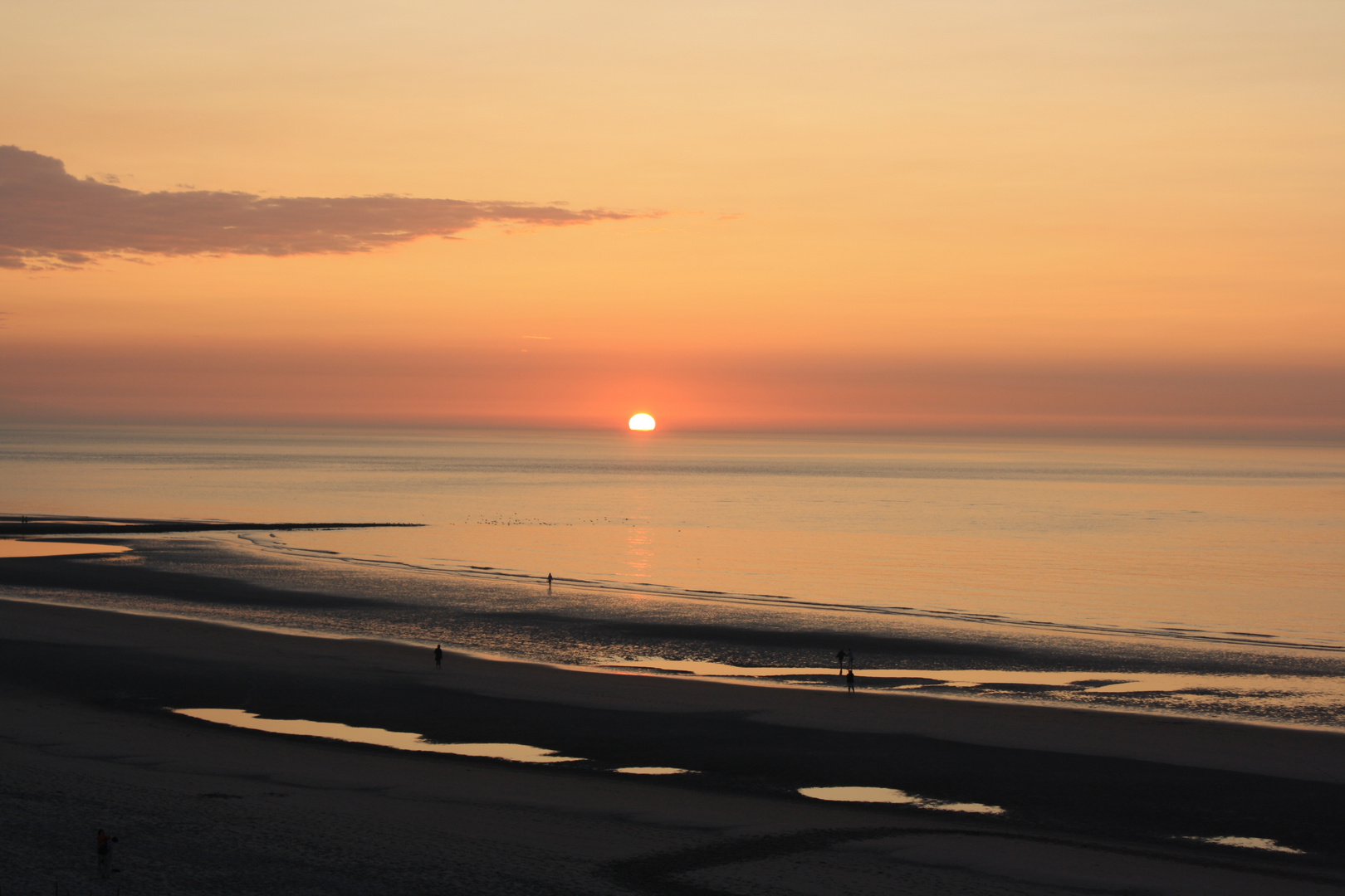 Wangerooge - Sonnenuntergang "reingefallen"