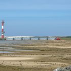 Wangerooger Inselbahn auf dem Weg durchs Watt