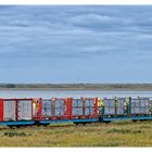 Wangerooger Inselbahn - Fracht in geschobener Fahrt