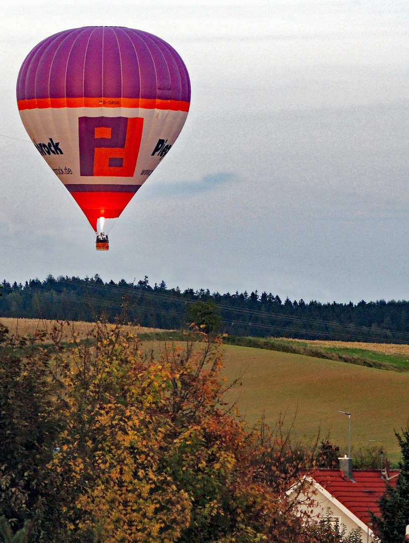 Wann erwischt man schon mal einen landenen Ballon?