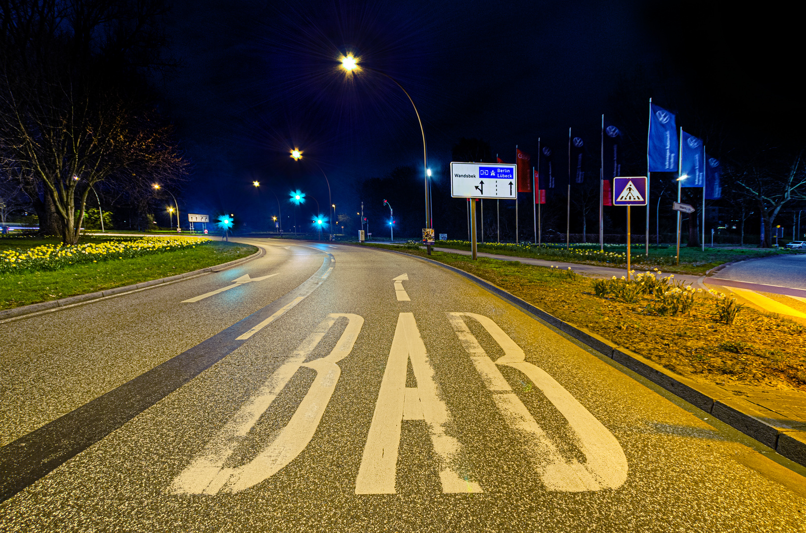 Wann kann man schon mitten auf einer Autobahn ungestört knipsen