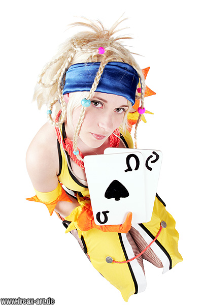 Want to play cards? Cosplay: Rikku