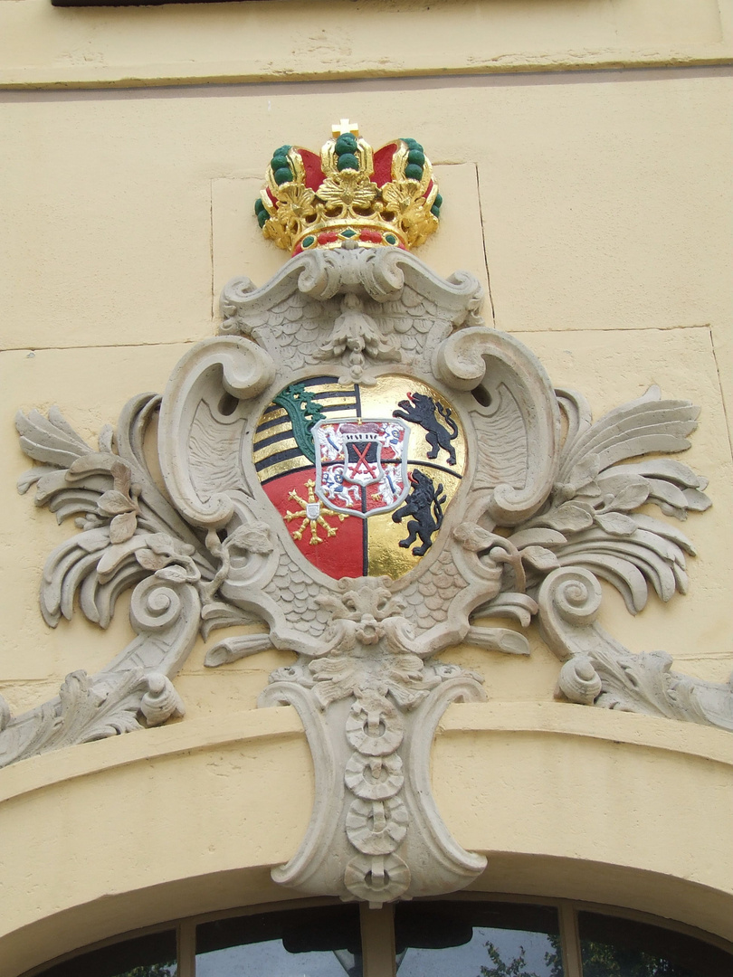 Wappen auf Schloß Moritzburg