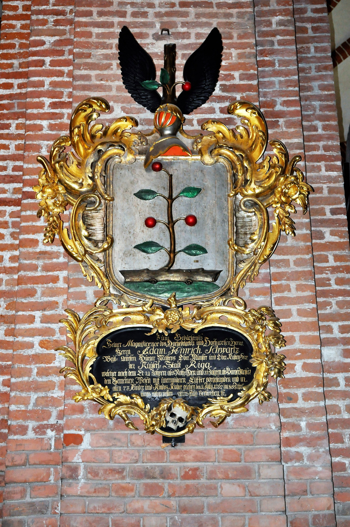 Wappen im Dom zu Riga