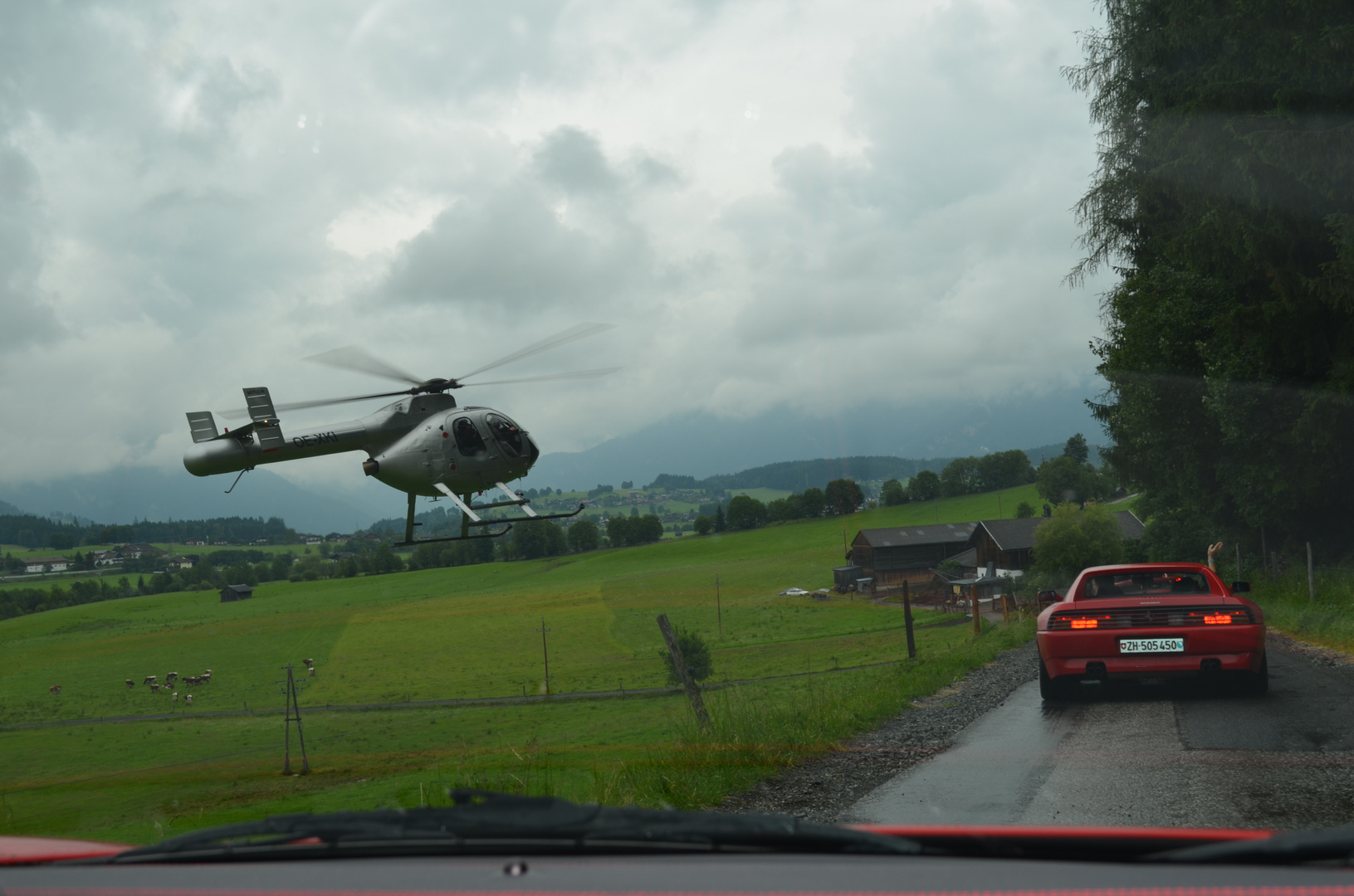 War leider schlechtes Wetter in Saalbach/Hinterglemm und dann auch noch durch eine Autoscheibe