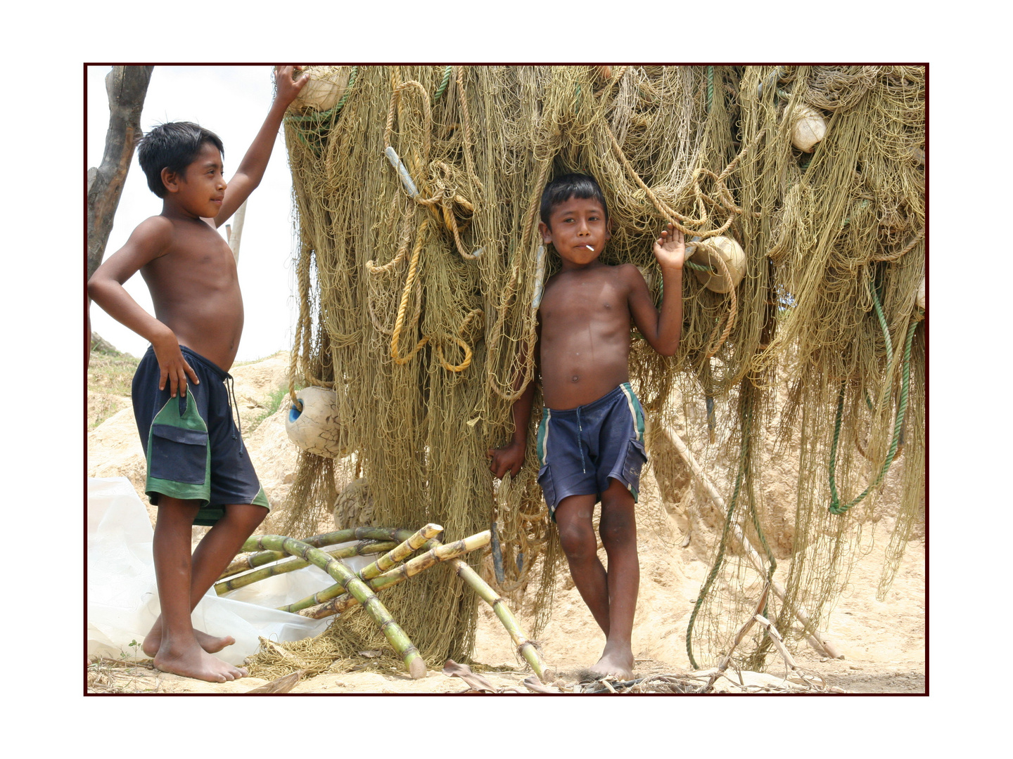 Warao-Kinder im Orinoco-Delta