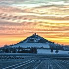 Warburg Desenberg verschneiter Sonnenaufgang 2