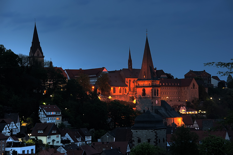 Warburg zur blauen Stunde