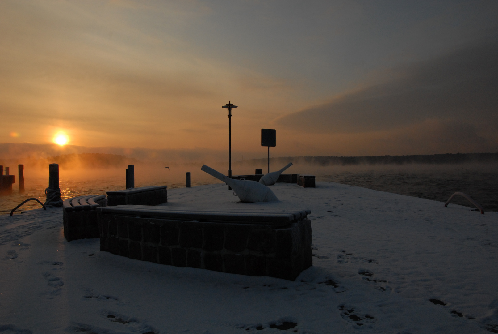 Waren -19 °C der Tag kommt, ie Nacht geht