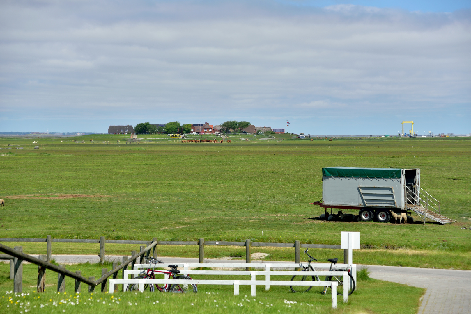 Warft auf Hallig Hooge