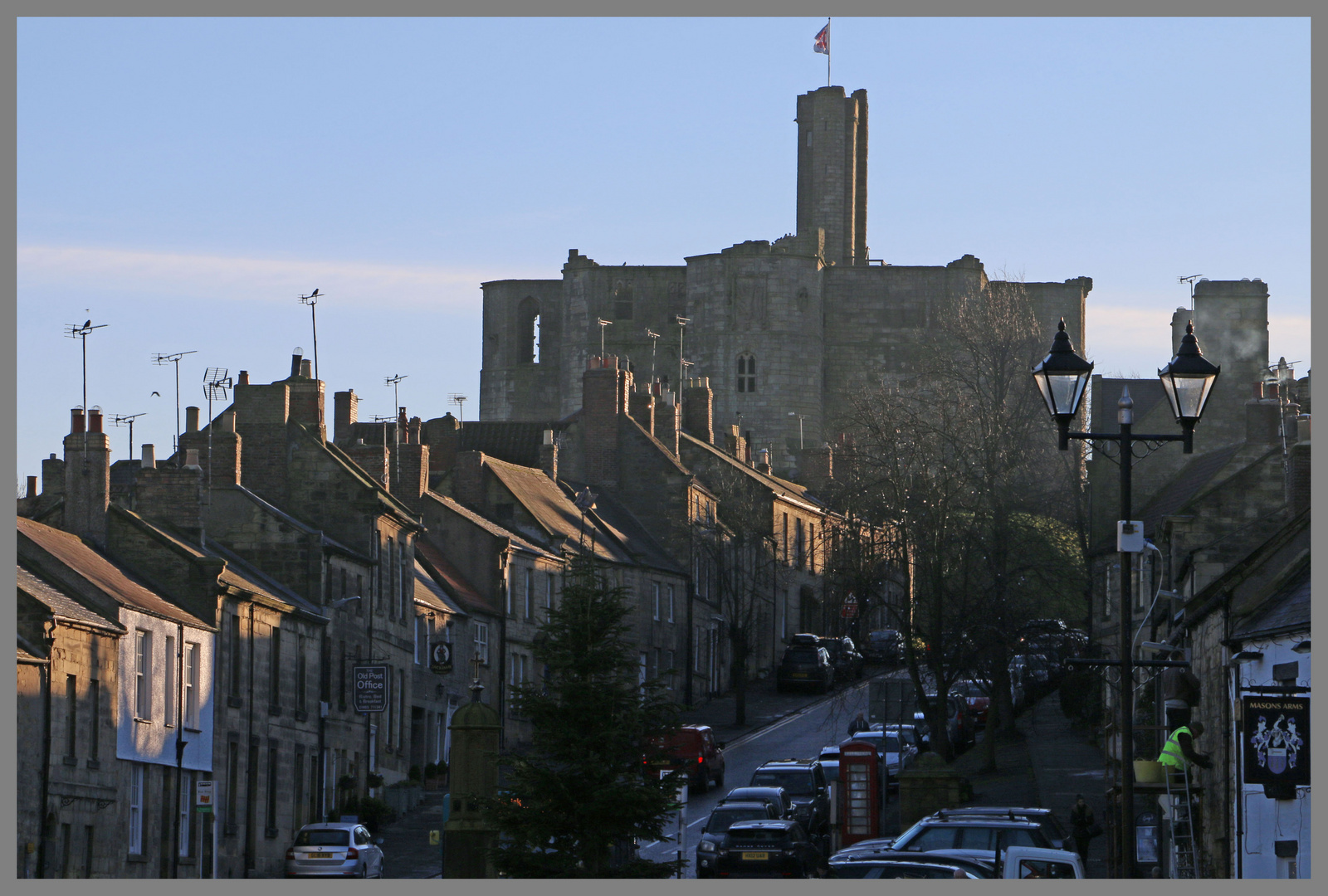 warkworth castle and village