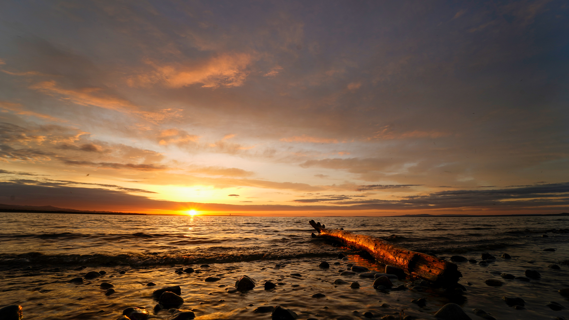 warm light sunset ...