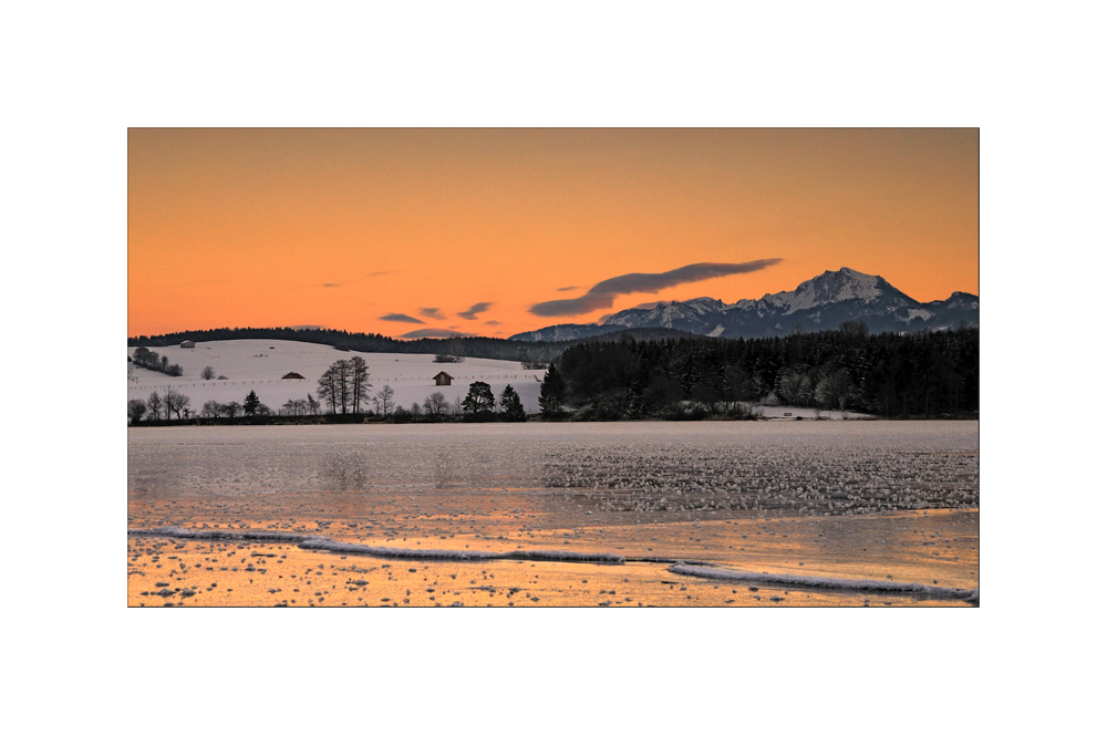 Warm Wintry Sunset - Wintersonnenuntergang