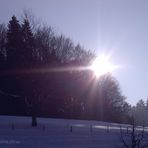 Warme Sonne, kühler Schnee