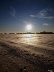 Warme Sonnenstrahlen, aber eisige Luft