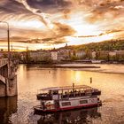 warme Stimmung auf der Moldau