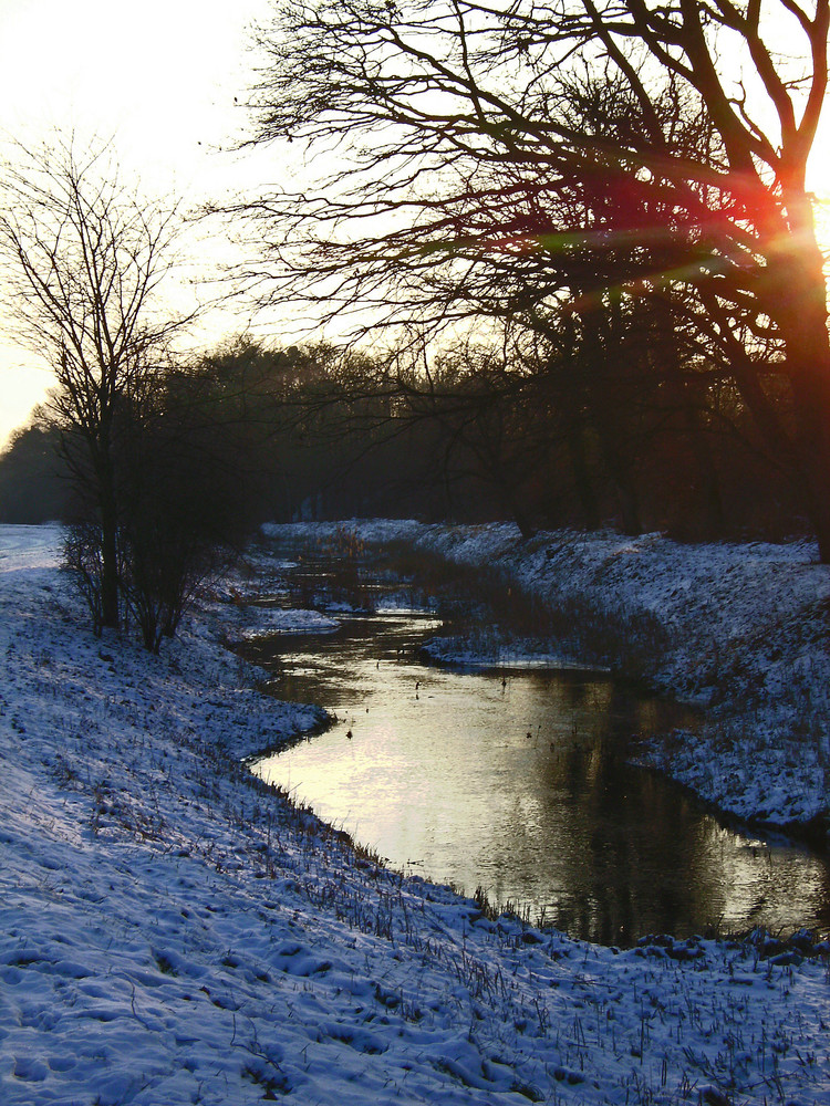 Warme Strahlen im kalten Winter