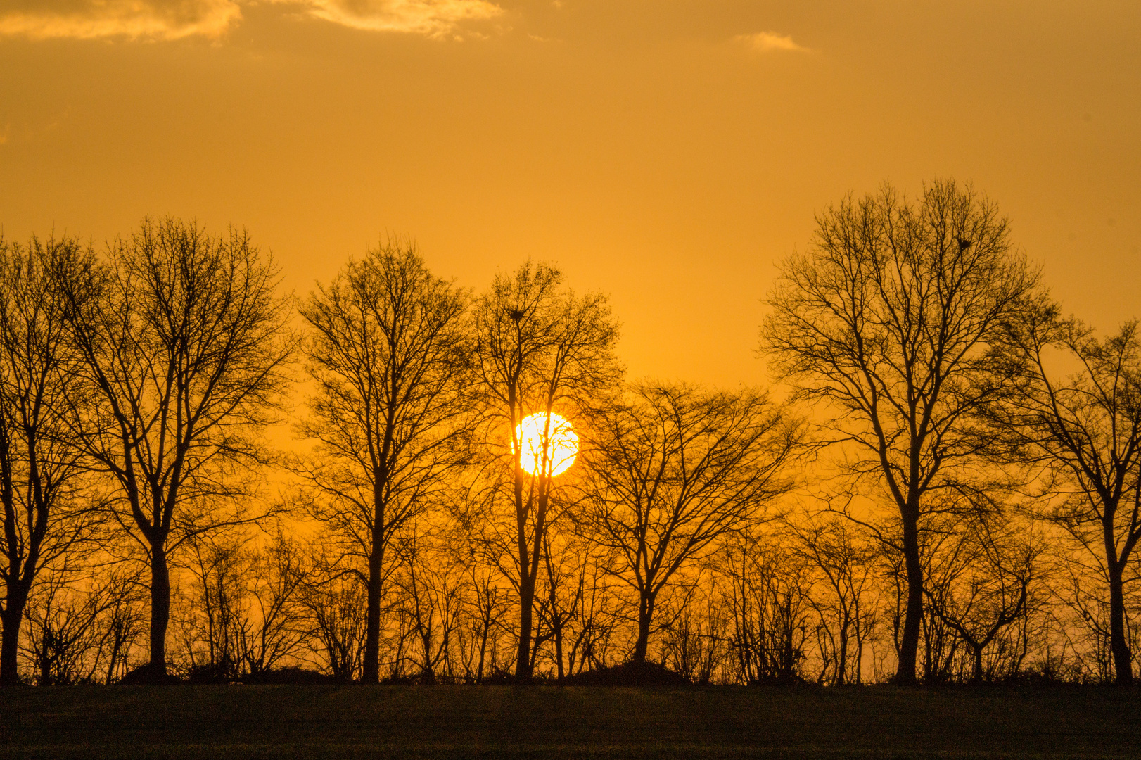 Warmer Sonnenaufgang