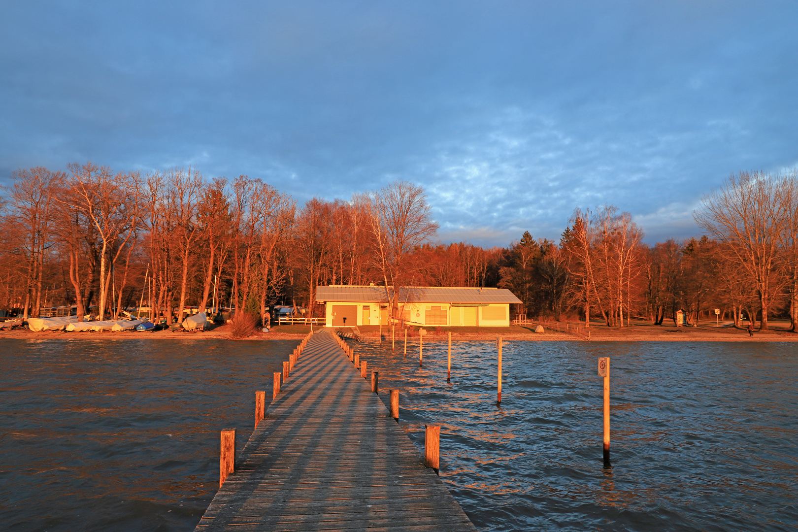 Warmes Abendlicht