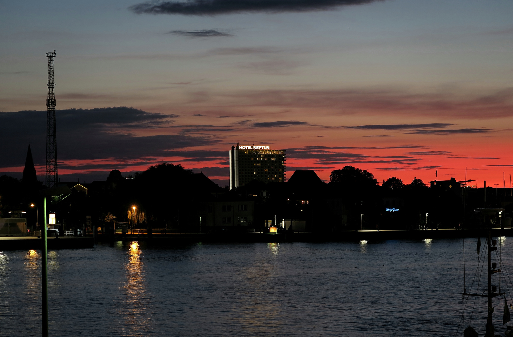 Warnemünde Abendrot