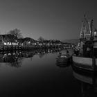 Warnemünde - Alter Strom during "blue hour" after sunset