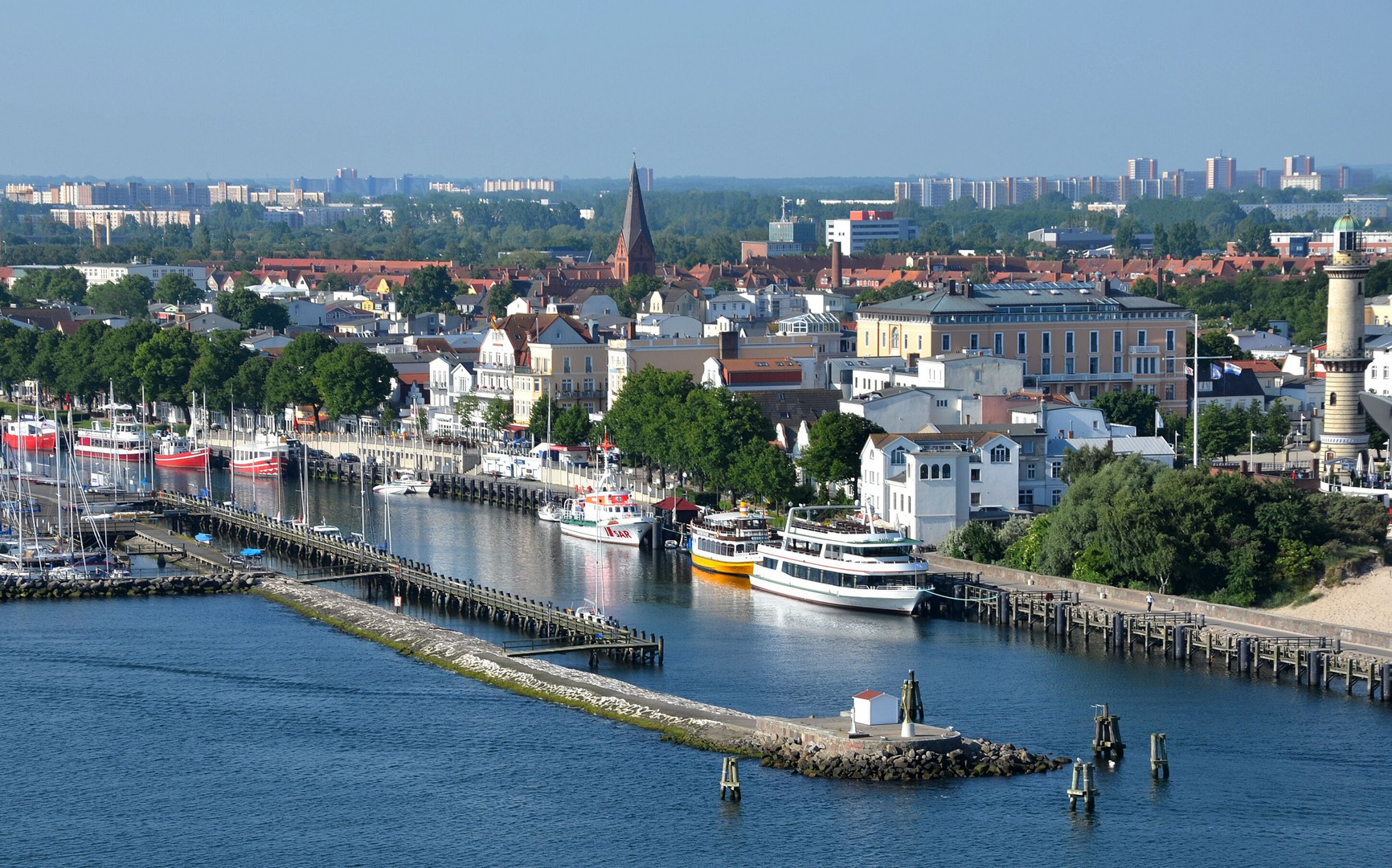 Warnemünde, am frühen Morgen