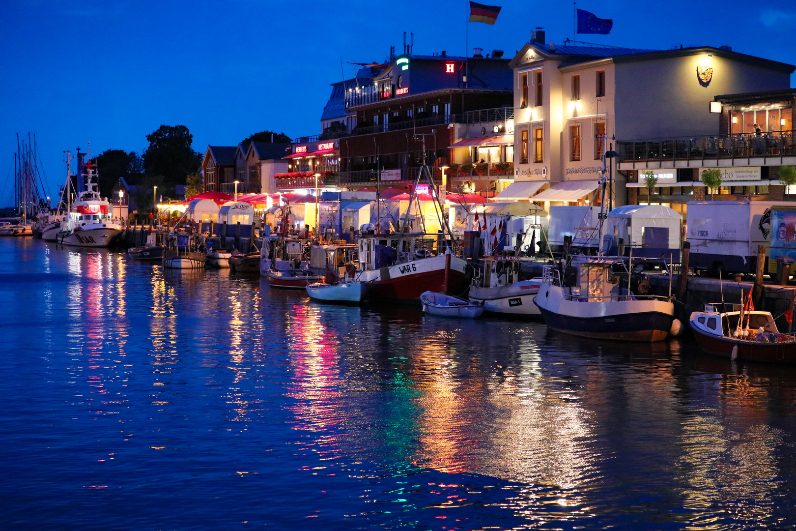 Warnemünde at Night