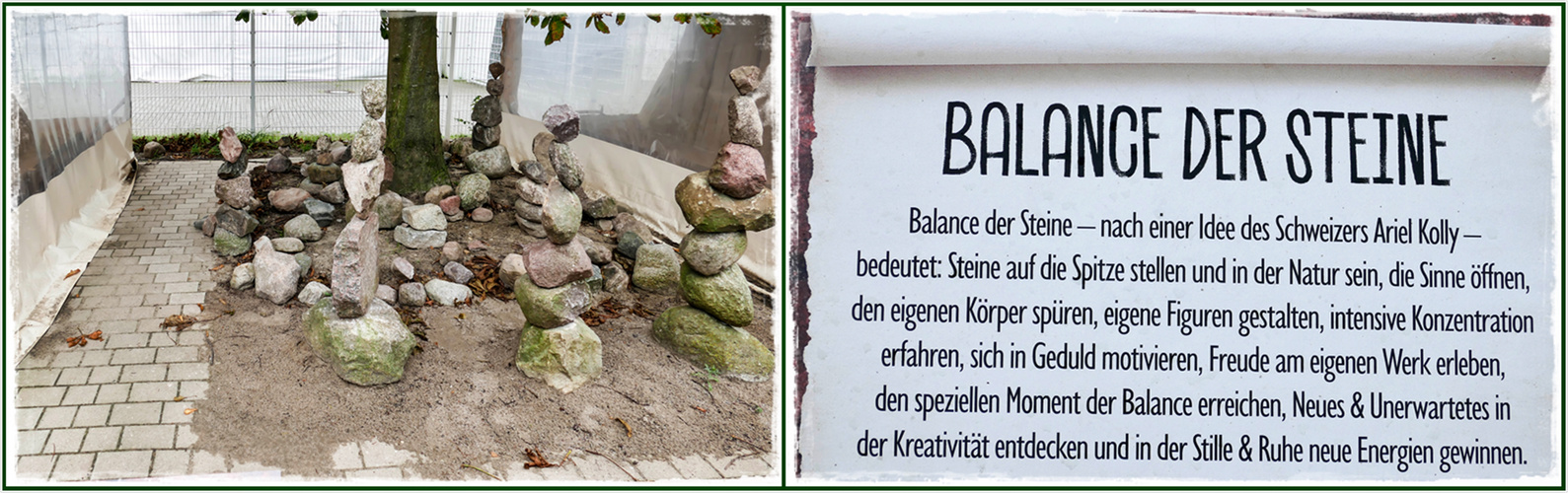 Warnemünde Balnce der Steine Gesamtansicht