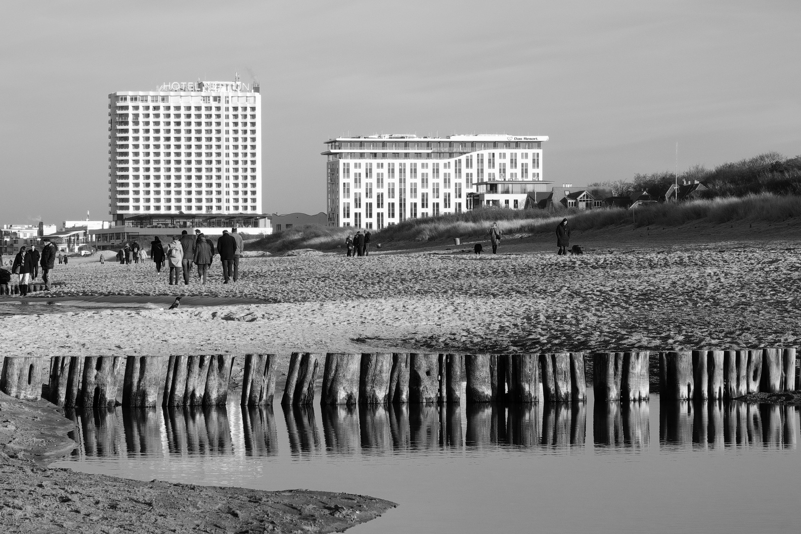 Warnemünde beach - "divided land"