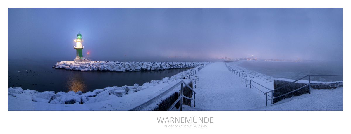 Warnemünde bei 13°C Minus