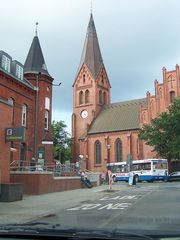 Warnemünde Blick zur Kirche