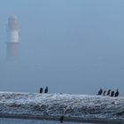 Warnemünde im Nebel