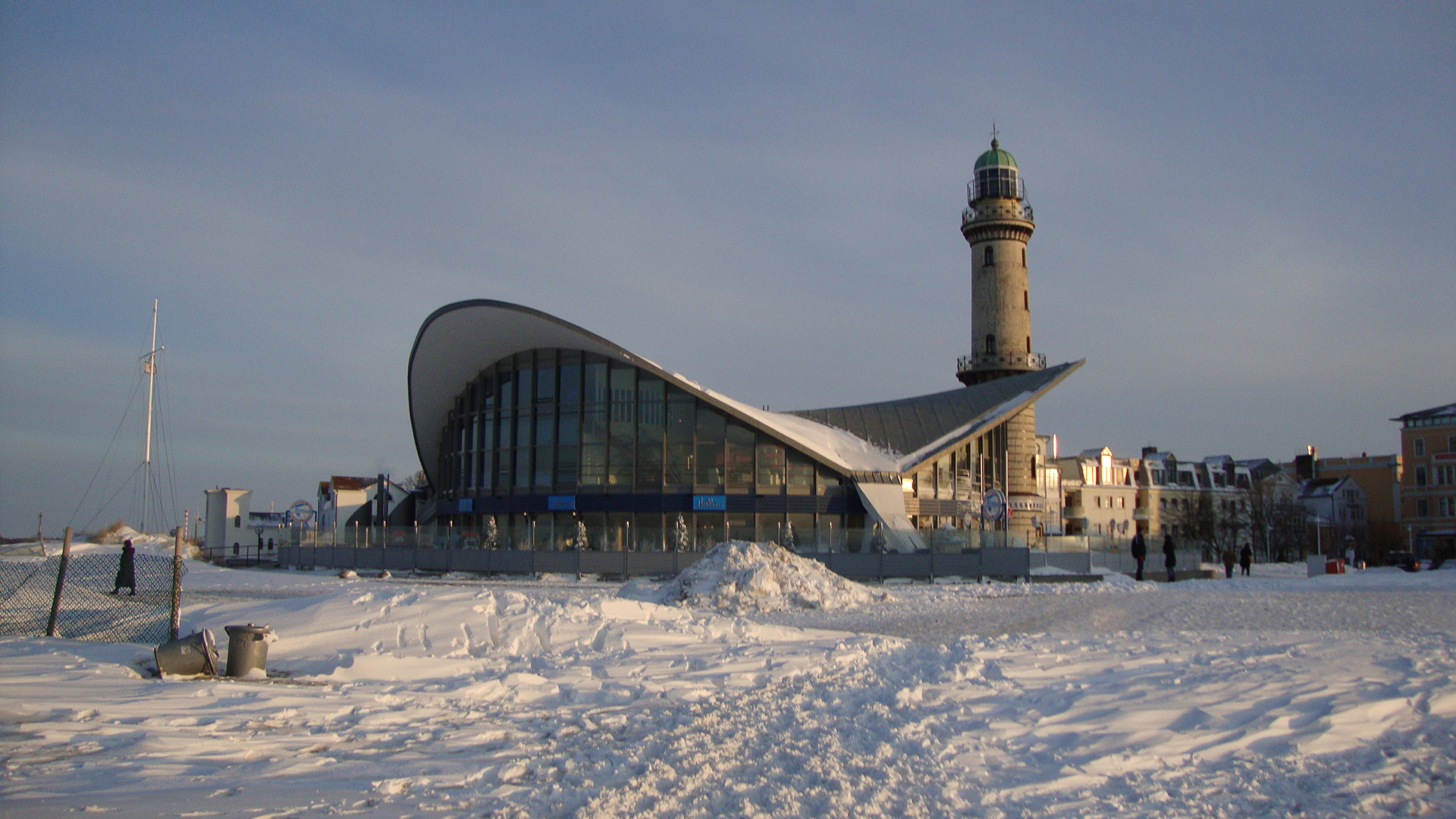 Warnemünde im Schnee