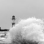 Warnemünde im Sturm