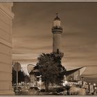 Warnemünde mit Teepot und Leuchtturm