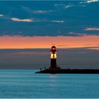 Warnemünde Ostmole vor Sonnenaufgang