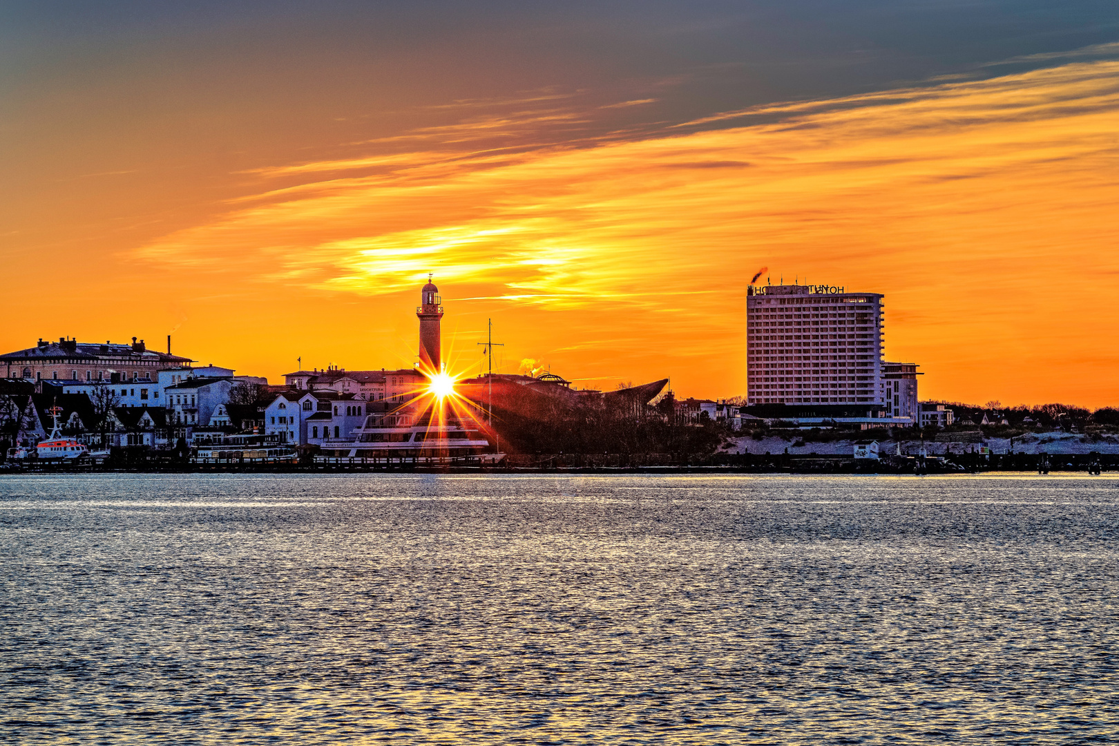 Warnemünde Sonnenuntergang