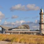 Warnemünde Teepott und alter Leuchturm