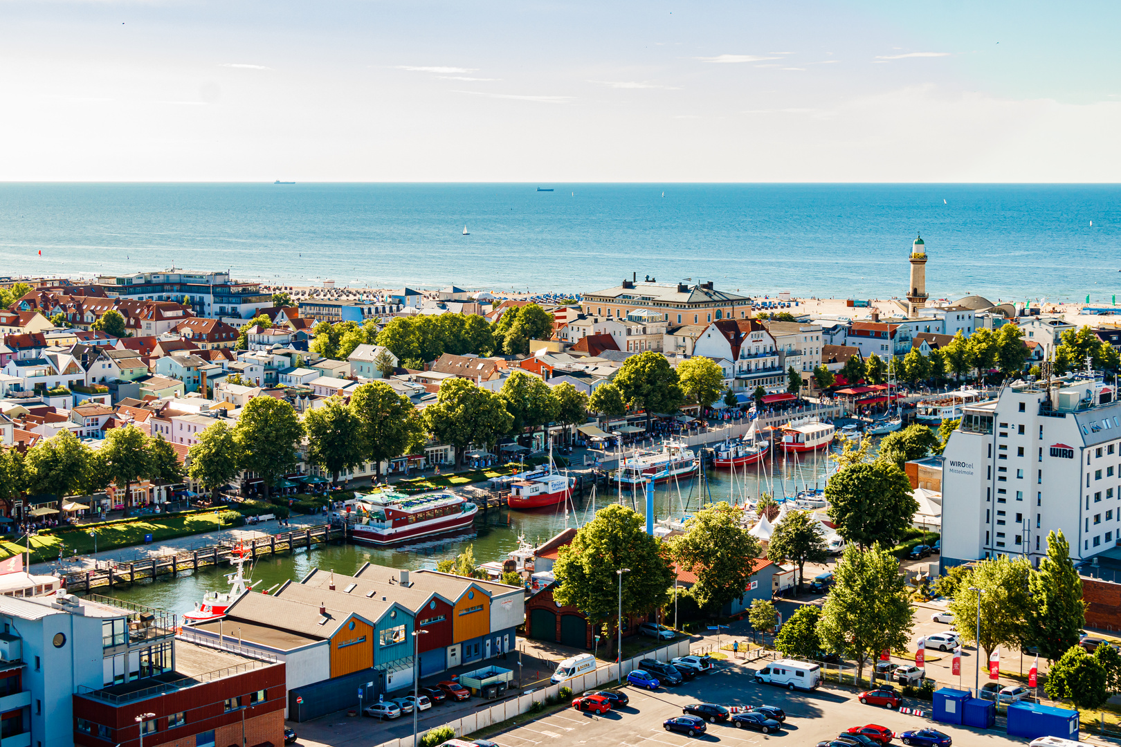 Warnemünde von oben