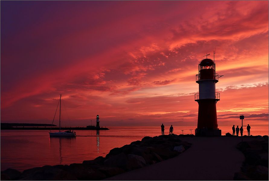 Warnemünde zu später Stunde...