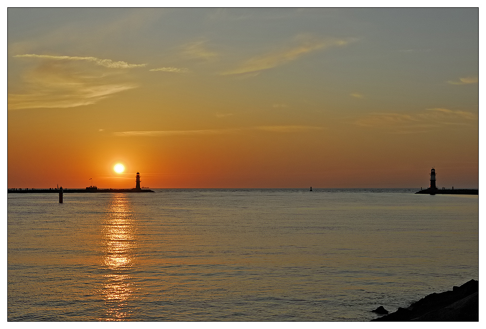 Warnemünder Sonnenuntergang