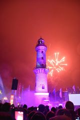 "Warnemünder Turmleuchten" Neujahr 2017 (2)