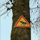 Warnschild ...