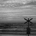 Warnschild am sylter Strand