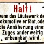 Warnschild wie dazumal