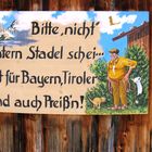 Warntafel in Bayern