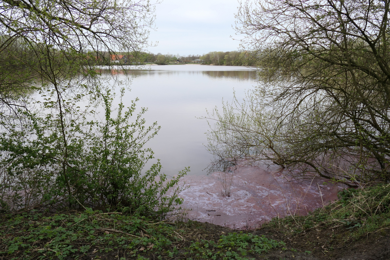 Warnung am Bulderner See im Münsterland...