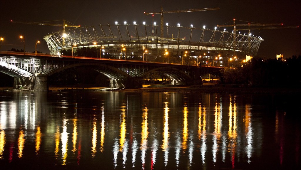 Warsaw by night