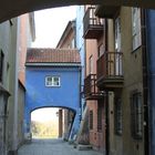 Warsaw's Old Town in Blue