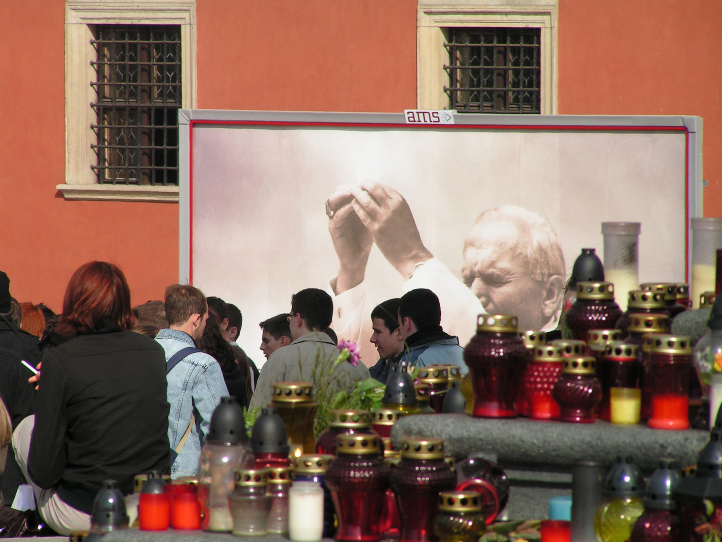 Warschau im Frühling 2005 - Trauer um Karol Wojtyla